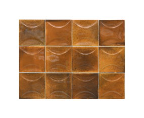 Плитка керамическая Equipe Hanoi 10х10, Arco Burnt Red, 8 мм