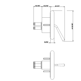 Внешняя часть Gessi Goccia 33744.279 смесителя для душа, белый матовый