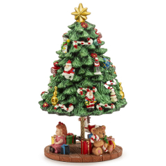 Фигурка музыкальная "Елка с подарками" 18 см