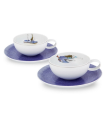 Набор чашек чайных с блюдцами Tea With Alice 250 мл, 4 предмета