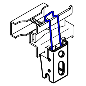 Комплект крепежей для радиатора Zehnder Charleston BH+CVD1, 4 шт, Technoline (Klarlack) gloss