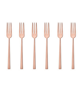 Набор вилок десертных Rock Copper, 6 шт