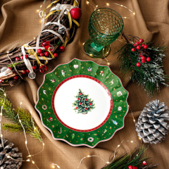 Тарелка салатная Toy's Delight 24 см, зеленая