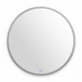 Зеркало Mebelvann Sanrey 90х90, с подсветкой, серебристая рама Зеркало Mebelvann Sanrey 90х90, с подсветкой, серебристая рама