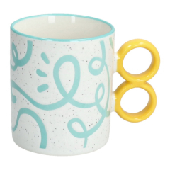 Кружка Holidays 340 мл, цвет ручки желтый