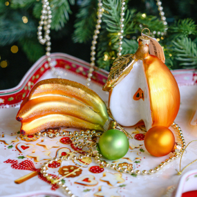 Елочная игрушка "Бананы" 11,5 см