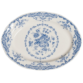 Блюдо овальное Rose Blue 30,5 см