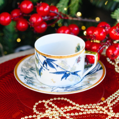 Чашка чайная с блюдцем Heritage Turandot White 230 мл