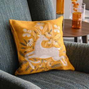 Чехол для подушки декоративной Ganymed 45х45 см, цвет шафран
