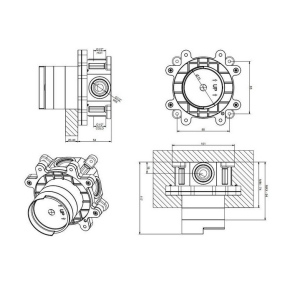 Внутренняя часть Gessi Parti Incasso 38312.031 смесителя, хром