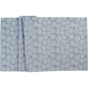 Скатерть-дорожка Shells 50х140 см, синяя
