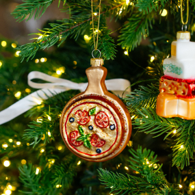 Елочная игрушка "Пицца" 10,5 cм