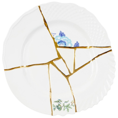 Тарелка столовая Kintsugi 27,5 см, декор 3
