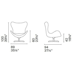 Кресло Calligaris Lazy CS3373-C, Coffee