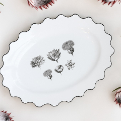 Блюдо овальное Herbariae by Christian Lacroix 41,1х29,7 см