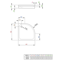 Душевой поддон Radaway Siros A 80x80, белый