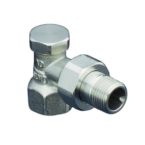 Вентиль на обратную подводку Oventrop Combi 2, R 1/2" ВР х G 3/8" НР, угловой