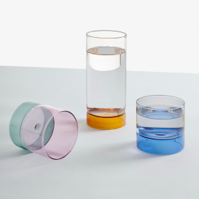 Стакан Bamboo Groove 200 мл, цвет синий/дым