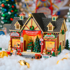 Фигурка "Выставка искусств и ремесел "Зимний фестиваль" 26,5х15х17,2 см