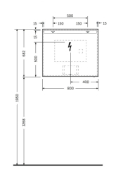 Зеркало RAK Ceramics Joy 80х68, с подсветкой и подогревом
