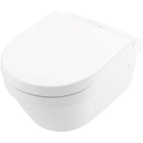 Унитаз подвесной Villeroy & Boch Architectura 4694HRR1, безободковый, с сиденьем