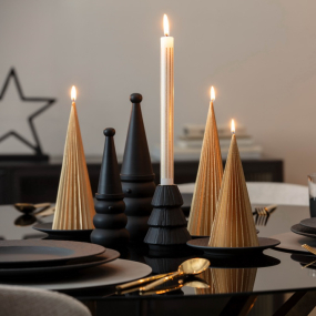 Свеча Villeroy & Boch Christmas Chic "Ель" 20 см, золотая