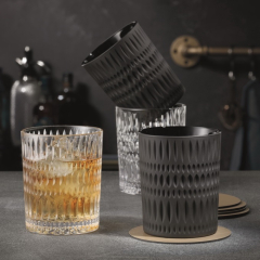 Набор бокалов для виски Ethno 304 мл, 2 шт, черный