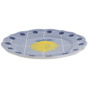 Тарелка салатная "Лимон" Quadri Lavanda 22,5 см