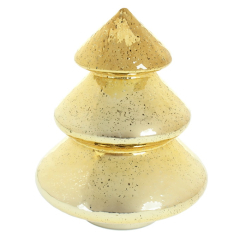 Фигурка "Елка" Christmas Wish 20 см с подсветкой, цвет золото