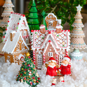 Фигурка "Пряничный домик" с подсветкой 23х20х15 см