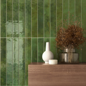 Плитка керамическая Equipe Bali 5х40, Green, 8,3 мм