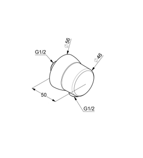 Вывод для душевого шланга Kludi Universale, хром