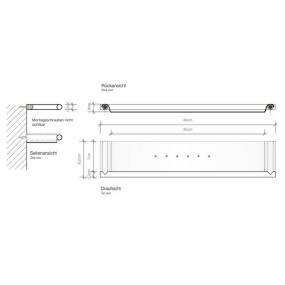 Полка Decor Walther Mikado 0521776, сталь матовая