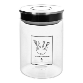 Емкость для хранения The Kitchen Shop 11х18 см, черная