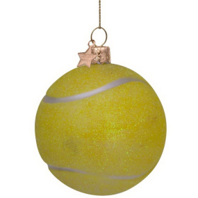 Елочная игрушка "Теннисный мячик" 8,5 см