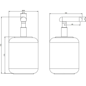 Дозатор для жидкого мыла Gessi Goccia 38037.031, белый