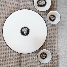 Блюдо сервировочное Herbariae 33 см, белое