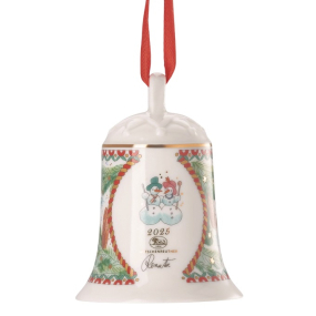 Елочная игрушка "Колокольчик. Лепим снеговика" 7 см