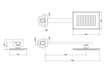 Лейка для душа Gessi Eleganza 46148.031, хром