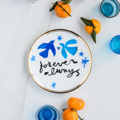 Блюдце "Forever Always" La Tavola Scomposta 17 см