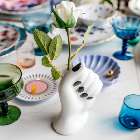 Ваза "Ладонь" Mano Nella Mano 14,5 см, черная