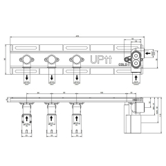 Внутренняя часть Gessi HI-FI 63023.031 смесителя термостатического