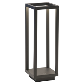 Лампа настольная Zafferano Home Pro 29,4 см, темно-серая