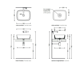 Раковина накладная Flaminia Play 52х40 PY52AUV, Uva