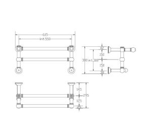 Полотенцесушитель Margaroli Armonia 9-492, водяной, хром