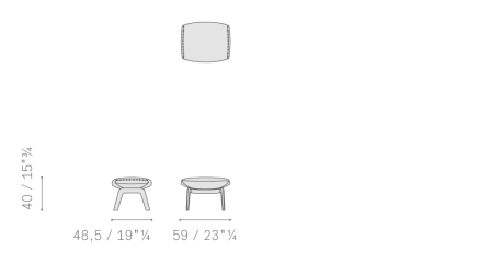 Пуф Poltrona Frau Downtown Lounge
