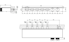 Внешняя часть Gessi HI-FI 63028.707 смесителя термостатического, брашированный черный PVD