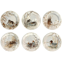Набор тарелок салатных Sologne 23,2 см, 6 шт (лесная фауна)