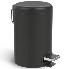 Мусорное ведро Decor Walther Basic 0615760, с педалью, черный матовый Мусорное ведро Decor Walther Basic 0615760, с педалью, черный матовый