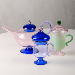 Кружка с крышкой Sogni D'Oriente 300 мл, цвет сиреневый/синий